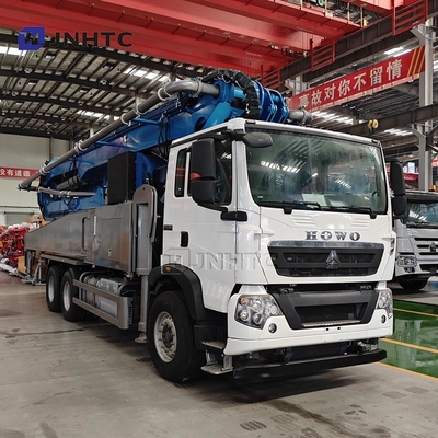 HOWO TX 6x4 الهيكل شاحنة مضخة الخرسانة 400HP 58m 400hp شاحنة مضخة الخرسانة
