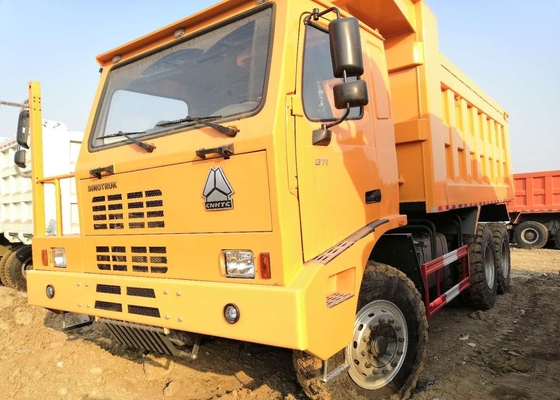 371HP Off Highway Truck ، حمولة ثقيلة اللون أصفر شاحنات 70 طن