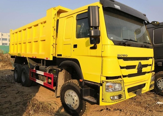 371HP 6 × 4 20CBM الثقيلة تفريغ شاحنة ثنائي الدائرة ضغط الهواء الفرامل
