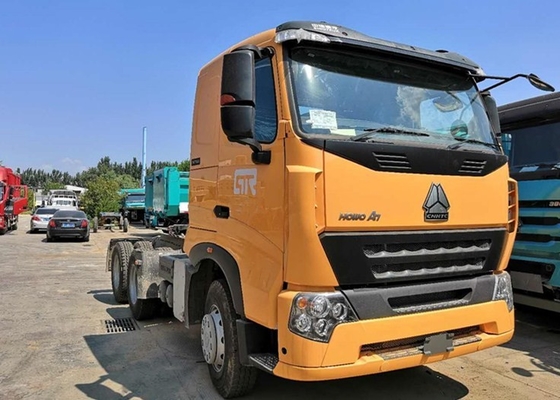 HOWO A7 420 HP 6X4 Prime Mover شاحنة / ديزل جرار شاحنة HF7 المحور الأمامي