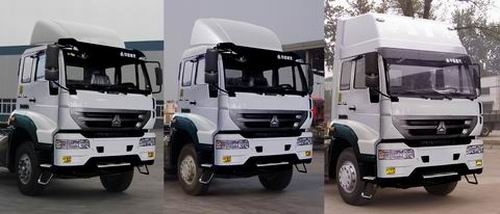 4X2 الثقيلة تفريغ شاحنة 336hp جرار مقطورة شاحنة شاحنة ISO / CCC مرت