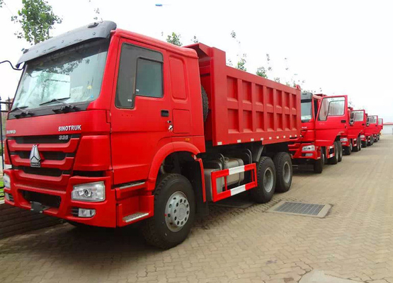 290 / 336HP EURO II ساينو تراك HOWO 6X4 تفريغ شاحنة 8-20T في البيئة القاسية