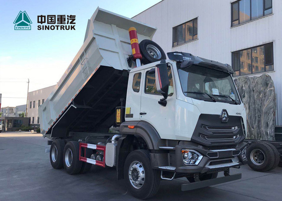N7B Man Technology هيكل 371hp شاحنة قلابة شديدة التحمل بلون أبيض