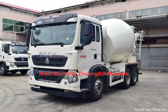 10 عجلات 12 شاحنة مكعب 6x4 371hp شاحنة خلط الخرسانة Howo