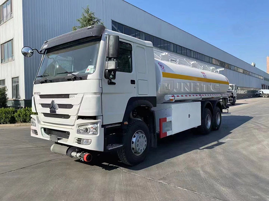 6 × 4 20000 لتر شاحنة ناقلة ساينو تراك هووا 371hp LHD القيادة