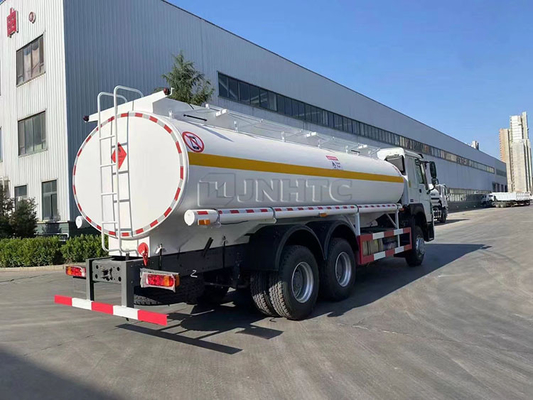 6 × 4 20000 لتر شاحنة ناقلة ساينو تراك هووا 371hp LHD القيادة