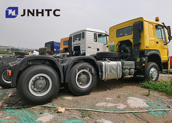 371HP Sinotruk HOWO 6X4 قلابة شاحنة صفراء 25 طن
