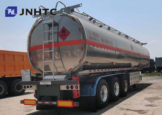 الألومنيوم 45000 لتر ناقلة النفط مقطورة 3 محاور Q235 Q345