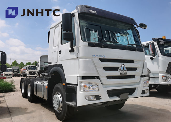 371HP ساينو تراك هووا 6 × 4 25 طن شاحنة جرار ديزل مع رأس مقطورة