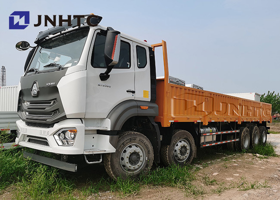 ساينو تراك 8 × 4 Hohan Flat Back Trucks 31tons Lhd مع رفع المحور