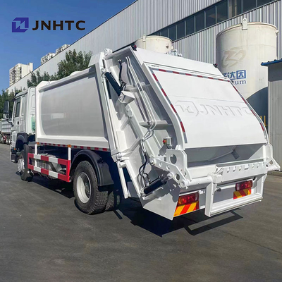 شاحنة ضاغطة القمامة 371HP Sinotruck HOWO 4X2 Trash Truck