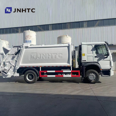 شاحنة ضاغطة القمامة 371HP Sinotruck HOWO 4X2 Trash Truck