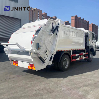 شاحنة ضاغطة القمامة 371HP Sinotruck HOWO 4X2 Trash Truck