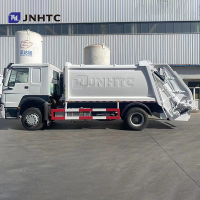 شاحنة ضاغطة القمامة 371HP Sinotruck HOWO 4X2 Trash Truck