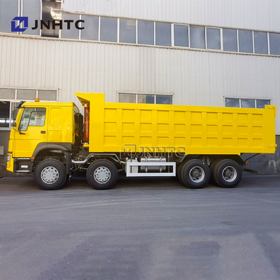 هوو 380HP شاحنة هدر ثقيلة 8X4 عجلة التعدين رخيصة وجميلة