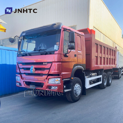 شاحنة هوو تيبر 6X4 340HP شاحنة هبوط ثقيلة 10 عجلات قيادة اليد اليسرى