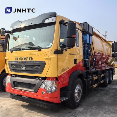 هوو TX سيارة امتصاص المياه الصحيّة شاحنات مضخات المياه الصحيّة الجديدة 16m3 6X4 10 عجلات 350HP