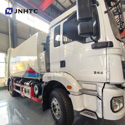 شاكمان قمامة شاحنة مضغوطة H3000 345HP 4X2 6 عجلات مضغوطة حاوية القمامة شاحنة