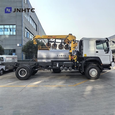 أفضل شاحنة شحن الديزل 4x4 6 عجلات مع رافعة عالية الجودة
