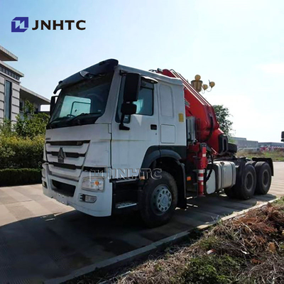 سعر المصنع Sinotruk HOWO 6x4 شاحنة جرار مع 10 طن رافعة قابلة للطي