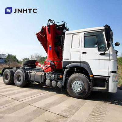 سعر المصنع Sinotruk HOWO 6x4 شاحنة جرار مع 10 طن رافعة قابلة للطي