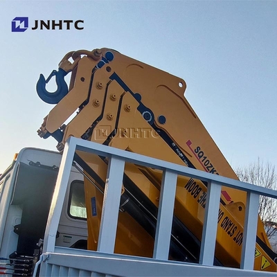 شاحنة رافعة HOWO 6x4 400HP شاحنة شحن مع شاحنة رافعة 10 طن