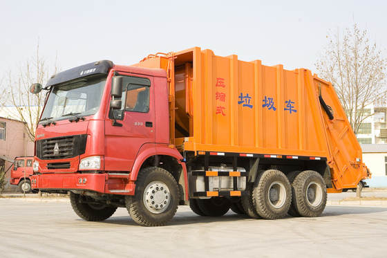 15 - 16CBM LHD 4X2 القمامة المطحنة شاحنة مع ارتفاع ضغط نظام ZZ1167M4611