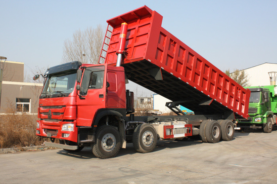 ساينو تراك Howo7 30M3 الجبهة رفع الثقيلة تفريغ شاحنة 8 × 4 12 عجلات