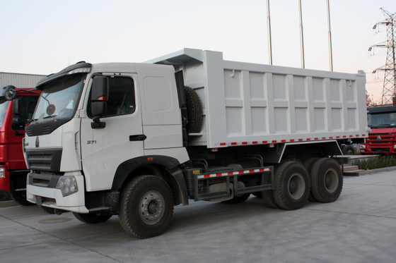 A7 HOWO ساينو تراك 371hp 6X4 الثقيلة شاحنة قلابة قلابة مع قدرة 20M3 لحمل 50T