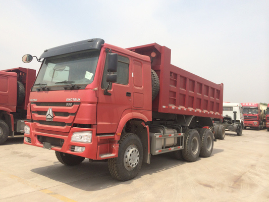 336HP 18M3 شاحنة قلابة ثقيلة HOWO شاحنة قلابة مع T نوع اسطوانة الرفع
