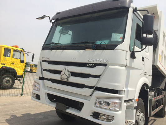 اللون الأبيض ساينو تراك Howo7 الثقيلة تفريغ شاحنة 40T 20M3 القدرات LHD HYVA الرفع