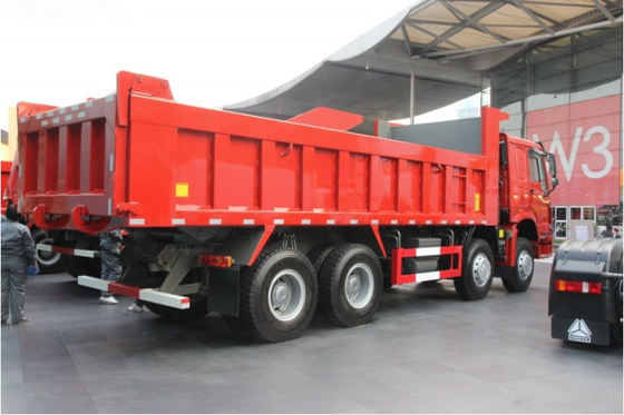8x4 25-30M3 12 عجلة تفريغ شاحنة 50-60T تحميل Capaicty ساينو تراك Howo7 نموذج 371hp
