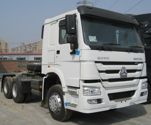 25 طن أبيض Howo ساينو تراك شاحنة جرار 6 × 4 Wd615.47 مع مقاومة الاصطدام العالي