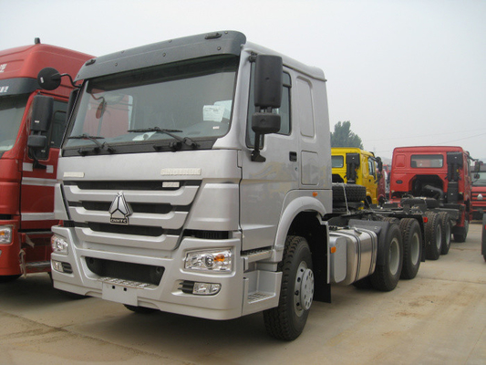رئيس مقطورة 40t 6x4 رئيس المحرك ومقطورة اليورو 2 12.00R20 الإطارات HW76 المقصورة