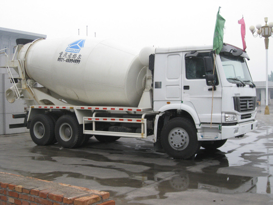 10 عجلة 350hp 8cbm الحجمي خلاطة الخرسانة شاحنة 6 × 4 مسبقة شاحنة اسمنت