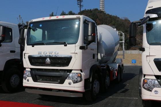 10 عجلة 350hp 8cbm الحجمي خلاطة الخرسانة شاحنة 6 × 4 مسبقة شاحنة اسمنت