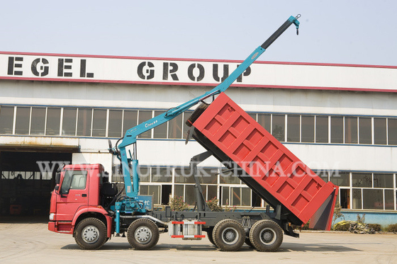 290HP اليورو الثاني اليد اليمنى القيادة شاحنة رافعة مثبتة مع بوم تلسكوب مستقيم
