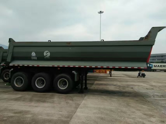 70T عالية السرعة قلابة نصف مقطورة شاحنة للتعدين والبناء 25-45 تدابير بناء الثقة