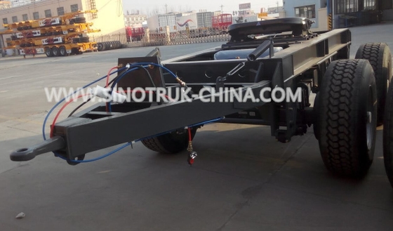 مرنة 2 Alxes Truck Dolly Trailer For Connect وحدتين نصف مقطورة