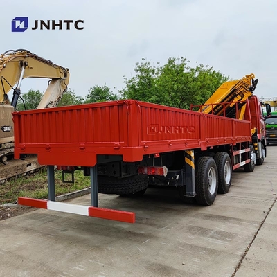 هوو T7H جديد 8 * 4 12 عجلات 40 طن 380HP رافعة مثبتة ماكس 16 طن ذراع الشحن مع رافعة شاحنة