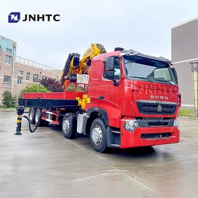 الصين هوو 6x4 380hp رافعة ذراع قابلة للطي مع شاحنة الشحن 14/ 16 طن رافعة تلسكوبية مثبتة على البوم سعر جيد