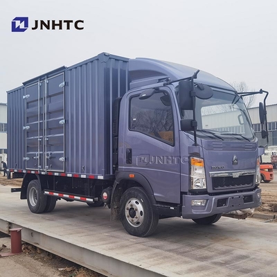 الصين شاحنة خفيفة HOWO شاحنة خزان شحن 4X2 116hp 6 عجلات صندوق شاحنة للبيع