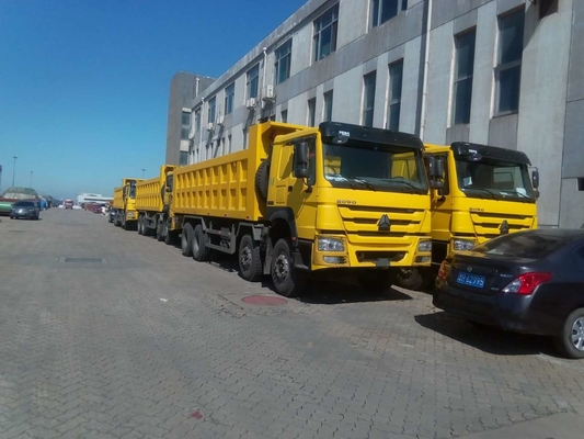 الأصفر 371hp 20M3 RHD ساينو تراك HOWO 6X4 تفريغ شاحنة لتحميل 40-50 طن