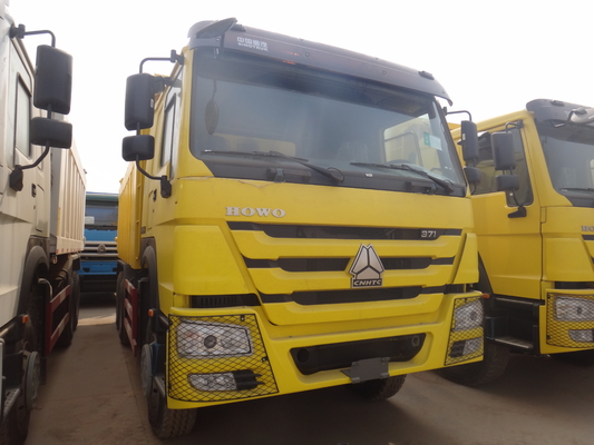 الأصفر 371hp 20M3 RHD ساينو تراك HOWO 6X4 تفريغ شاحنة لتحميل 40-50 طن
