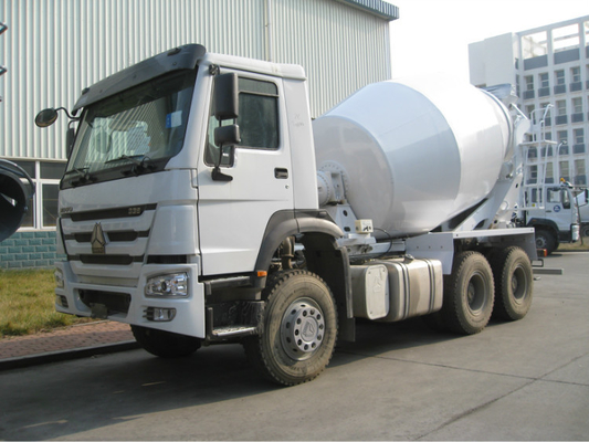 10 عجلة 350hp 8cbm الحجمي خلاطة الخرسانة شاحنة 6 × 4 مسبقة شاحنة اسمنت