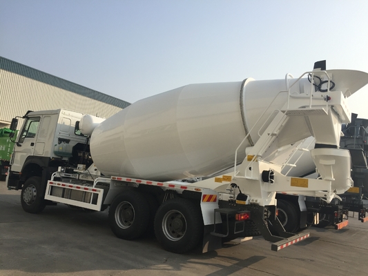 10 عجلة 350hp 8cbm الحجمي خلاطة الخرسانة شاحنة 6 × 4 مسبقة شاحنة اسمنت