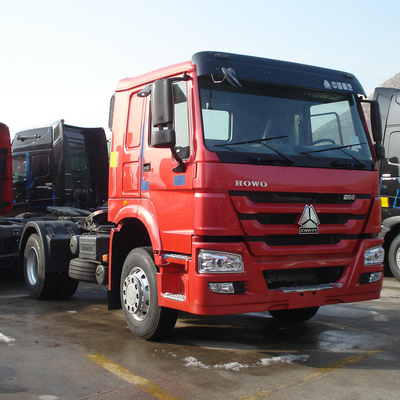أحمر ساينو تراك HOWO السحب / رئيس جرار شاحنة RHD 10 عجلات 371 HP ZZ4257S3241W