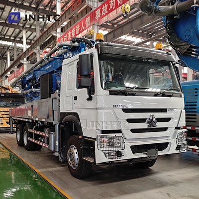 HOWO 6x4 الهيكل شاحنة مضخة الخرسانة 400HP 47m 400hp شاحنة مضخة الخرسانة