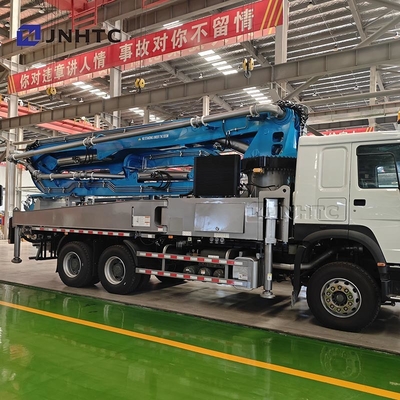 HOWO 6x4 الهيكل شاحنة مضخة الخرسانة 400HP 47m 400hp شاحنة مضخة الخرسانة