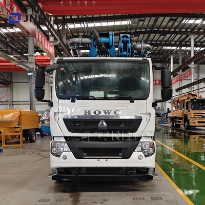 HOWO TX 6x4 الهيكل شاحنة مضخة الخرسانة 400HP 58m 400hp شاحنة مضخة الخرسانة